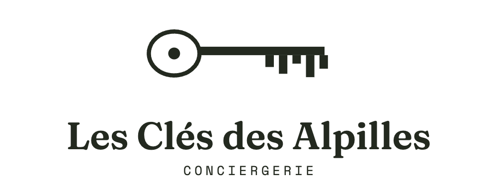 Logo vertical Les Clés des Alpilles